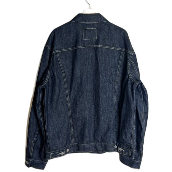 Levis Mens Denim Trucker Jacket Collared Buttondown Outerwear Coat size 2XL - Picture 9 of 11
